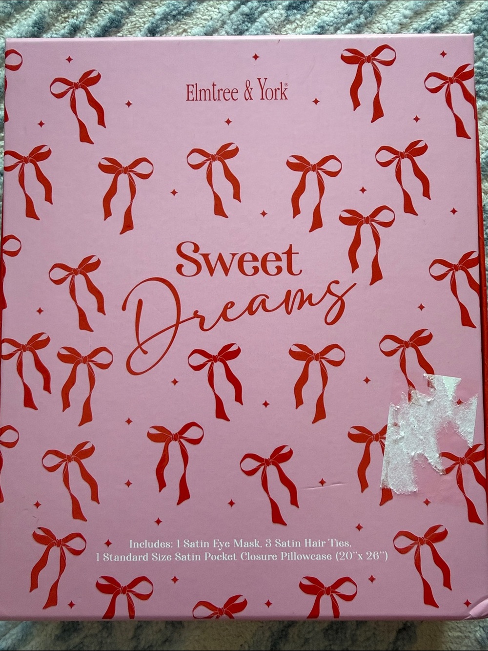 Sweet Dreams Satin Sleep Set - Pink/Red